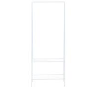 Portant à vêtements Penderie Mobile ZOE© - Blanc - 59 x 35 x 150 cm - Avec 2 étagères