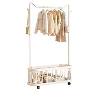 Portant à vêtements portable double couche oreilles de chat pour chambre à coucher, salon, balcon et couloir Solutions de rangement