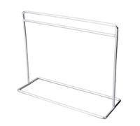 Portant à vêtements pour maison de poupée - Accessoires de salon - Porte-vêtements à suspendre - Argenté - 15 x 12 cm