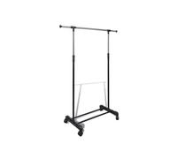 vidaXL Port-manteau 50259 réglable 4 roulettes 1 rail d'accrochage