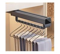 Portant à vêtements réglable à double rail, extensible pour un rangement efficace dans un placard, design peu encombrant et support de vêtements robuste