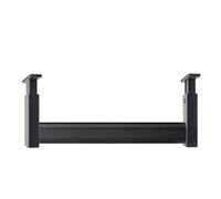 Portant à vêtements réglable en métal de 2 mm d'épaisseur, design peu encombrant pour la maison, noir, 75 cm - Parfait pour le rangement et le désencombrement des vêtements