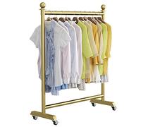 Portant à vêtements robuste avec roulettes - Présentoir à vêtements commerciaux - Cintre sur pied pour magasin de détail - Organiseur portable pour suspendre des vêtements