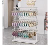 Portant à vêtements robuste, support à cintres double face, organisateur de bijoux, support de rangement pour tringles à vêtements, support à chaussettes, support à cravates et fou