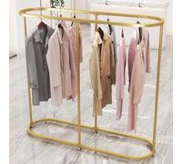 Portant à vêtements Rond - Portant à vêtements Ovale en Fer, sur Pied, Polyvalent et Autonome, idéal pour la Chambre et Les boutiques(47.2"x19.7"x51.2")