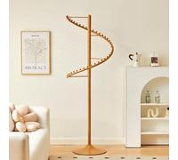 Portant à vêtements rotatif en spirale, porte-vêtements robuste à 38 boules, cintre autoportant robuste en métal avec base de grand diamètre pour le rangement des armoires, des chambres, des magasin