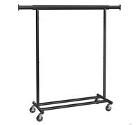 Portant à vêtements - SONGMICS - HSR13BKV1 - Hauteur de 161.5 cm - Capacité de charge 100 kg - Noir