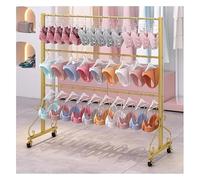 Portant à vêtements, Support de Suspension pour Soutien-Gorge Commercial, Support à vêtements avec roulettes, présentoir Mobile pour Lingerie/Maillots de Bain/Culottes p, Gold-120x40x130cm