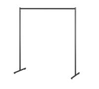 Portant à vêtements sur pied en métal avec tringle, porte-manteau pour vêtements, portant penderie à vêtements pour chambre, vestiaire, pieds stables, charge 80 kg (Color : Black, Size : 80x40x130cm