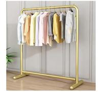 Portant à vêtements sur pied, porte-manteau pour vêtements, portant penderie à vêtements pour présentation, rangement, tringle à vêtements pour chambre, vestiaire, buanderie, doré ( Color : Gold , Siz