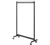 Portant coloris noir-Aluminium en métal - L 103 x P 39 x H 47 cm -PEGANE- noir