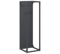 Portant de bois chauffage anthracite 25x25x80 cm