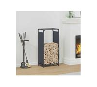 vidaXL Portant de bois chauffage anthracite 44x28x90 cm