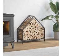 Portant de bois chauffage blanc 40x25x120 cm vidaXL