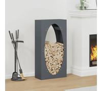 Portant de bois chauffage noir 50x23x100 cm vidaXL