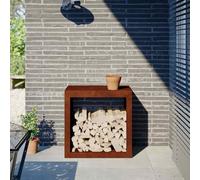 Portant de bois de chauffage noir 60x40x60 cm acier magasin de bûches vidaXL