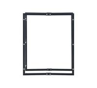 vidaXL Portant de bois de chauffage Noir 80x25x100 cm Acier G