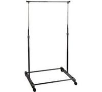 Portant en métal coloris noir - Longueur 70 x profondeur 42 x Hauteur 145 cm. -JUANIO- Noir G