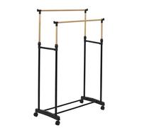 Portant - Je Cherche Une Idee - Double Effet - Bois - Noir