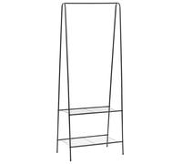 Portant Noir Valet de Chambre Étagère Vestiaire Porte-manteau Penderie vidaXL