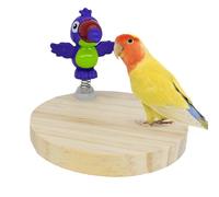 Portant pour perroquets - Accessoires pour cages à oiseaux | Jouet en bois à mâcher pour enrichissement et aire de jeux pour aras, pigeons, intérieur et extérieur