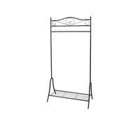 Portant rangement à vêtements Noir Acier portemanteau porte manteau penderie