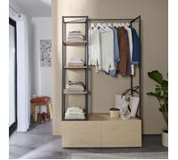 Portant vêtements bois et métal KLEID