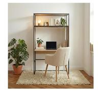 Portant vêtements bois et métal OSLO bureau intégré L110 x H184,5 cm