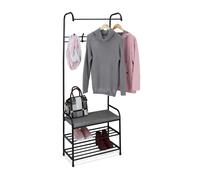 Portant vêtements Penderie Support chaussures Garde-robe Porte-manteau Banc