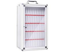 Portaoggetti per Cellulari with Serratura, Supporto da Parete in Lega di Alluminio per Telefoni, Armadietto da Tavolo Sicuro e Moderno, Onecolor2