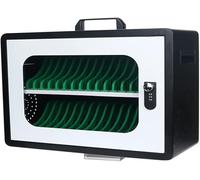 portaoggetti per telefono con 32 Scomparti Contenitore da Parete Antiscivolo con Serratura a Combinazione e Maniglia Multiuso per Ufficio e Casa