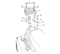 Portapacchi Arrière Monokey Pour Honda 1100 ST Pan Européenne 1997-2009