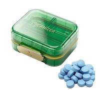 Portapillole Bearer Weekly Carriers Holdpillole Week Medicine Organisateur avec 7 compartiments porteurs avec couvercle, boîte organisationnelle pour voyages d'affaires, pour sac, sac d'épaule