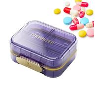 Portapillole Bearer Weekly Carriers Holdpillole Week Medicine Organisateur avec 7 compartiments porteurs avec couvercle, boîte organisationnelle pour voyages d'affaires, pour sac, sac d'épaule