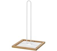 PORTARROLLO METAL BLANCO C/MAR CO MADERA