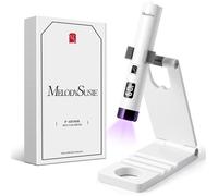 Portatif Lampe UV Ongles Gel avec Support,Mini Rechargeable Lampe Sèche Ongles avec 2 Minuteries,Séchage Rapide,Lampe à Ongles,Blanc