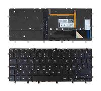 Portatilmovil® - Clavier rétroéclairé pour ordinateur portable Dell XPS 13 9343 9350 7347 7348 Noir