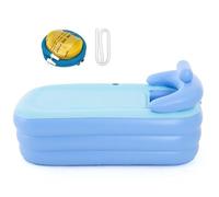 portative pour Douche, Spa Gonflable,Piscine pour - Pliante, 63 x 33 x 25 Pouces, Plongeante pour Adultes, Famille