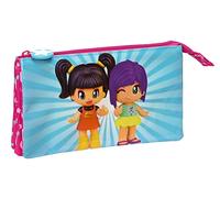 Safta Trousse triple Pinypon Rose 3 ans+ Taille unique