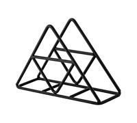 PORTATOVAGlioli - Tableau De Table Holder | Soutien Des Serviettes Debout | Black Black Napkins Dispenser Metal For Kitchen Campagne Parties Externes Parties | 17x11x5.2cm