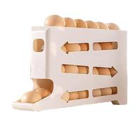 Portauova Réfrigérateur - Support à 4 niveaux pour l'organisateur de réfrigérateur, étagère de rangement de grande capacité pour comptoir, restaurant, appartement