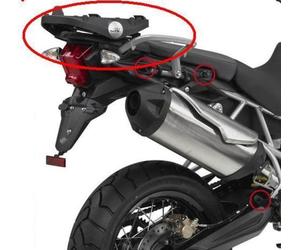 Portavaligia Triumph Tiger 800 Tiger Xc 800 2011 Sra6401 Aluminium