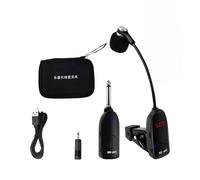 Portbale Instruments Sans Fil Micro Amplificateur Uhf Sans Fil Saxophone Microphone Professionnel Pour Saxophone Trompette Trombone.Black.