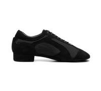 Portdance Chaussures de danse Victor da Silva pour homme - Nubuck/mesh noir - Semelle en daim - Extra confortables - Fabriquées au Portugal, Noir , 43 EU