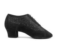 Portdance Chaussures d'entraînement PD701 pour femme - Fabriquées au Portugal, Paillettes noires., 39 EU