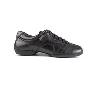 Portdance Hommes Sneakers/Dance Sneakers PD Casual - Cuir Noir - Semelle de Sneaker [EUR 43]