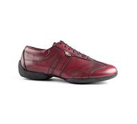 Portdance Hommes Sneakers PD Pietro Street - Cuir Bordeaux - Semelle Sneaker - Taille: EUR 43