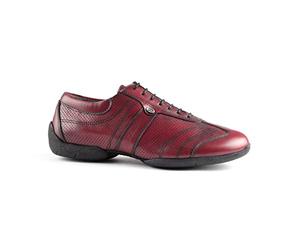 Portdance Hommes Sneakers PD Pietro Street - Cuir Bordeaux - Semelle Sneaker - Taille: EUR 44