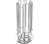 Porte 24 Capsules Rotatif ""Coffee"" 31cm Argent