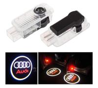 Porte 2pcs LED voiture bienvenue courtoisie de lumière LED voiture projecteur laser Logo Esprit Light Shadow Pour Audi Logo Puissanc